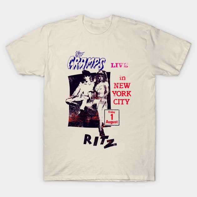 The Cramps Live in New York T-Shirt by HAPPY TRIP PRESS